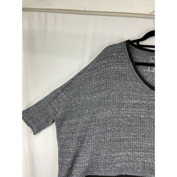 We the Free Waffle Knit Grey Oversized Women's - Picture 4 of 10